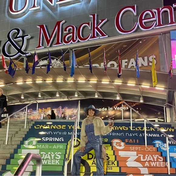 Dusty Blue Faux Leather Pants - Picture 3 of 4